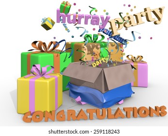 Congratulations - party and presents 