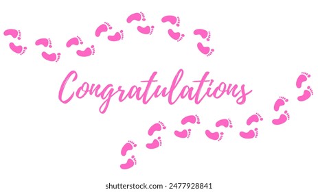 Congratulations texting on new born  baby concept. Congratulations blessings baby.  - Powered by Shutterstock