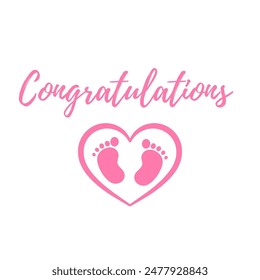 Congratulations texting on new born  baby concept. Congratulations blessings baby.  - Powered by Shutterstock