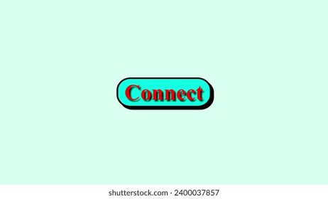 Connect button with a cursor icon on a clean white abstract background.