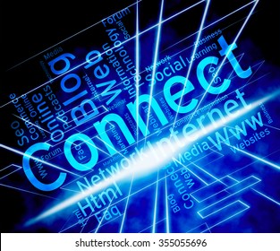 Connect Word Indicating Network Server And Wordcloud