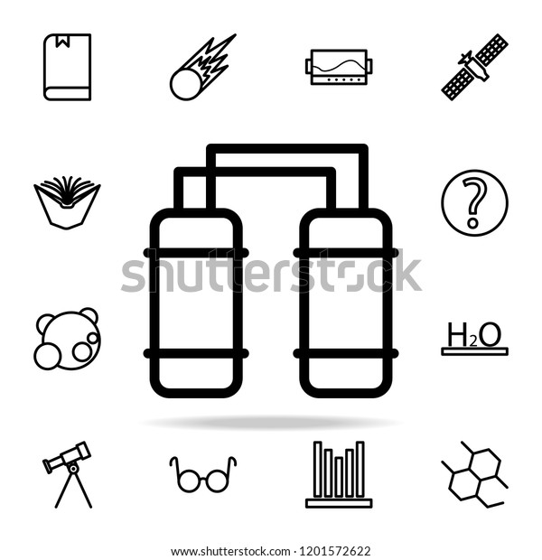 connected tanks icon. Science icons universal set\
for web and\
mobile