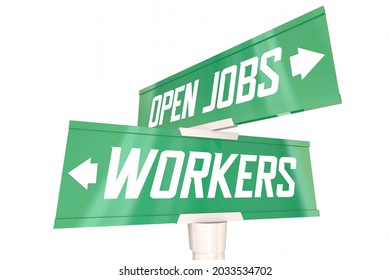 Connecting Workers to Open Jobs Bridge Gap Puzzle Pieces Employee Shortage 3d Illustration