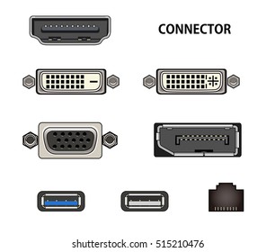 Connector Shape Front View Stock Illustration 515210476 | Shutterstock