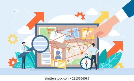 Conspiracy Theory. Bamboo Board With Attached Evidence, Facts. Investigating The Connection Between Events And People. Detectives Are Looking For Facts, Connections. Cause, Effect. Illustration