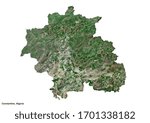  Constantine, Algeria Map (3D illustration)