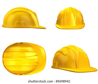 construction helmet from different views - Powered by Shutterstock