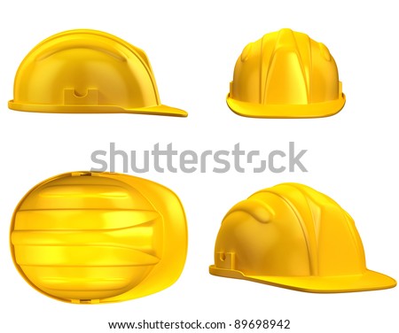 construction helmet from different views