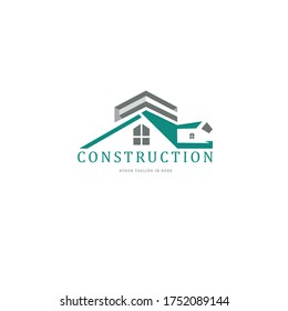 Construction logos inspired by residential buildings - Powered by Shutterstock