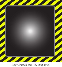 Construction Safety Border Background with Warning StripesIndustrial Construction Border Frame Design Background Under Construction Themed Border Background Design