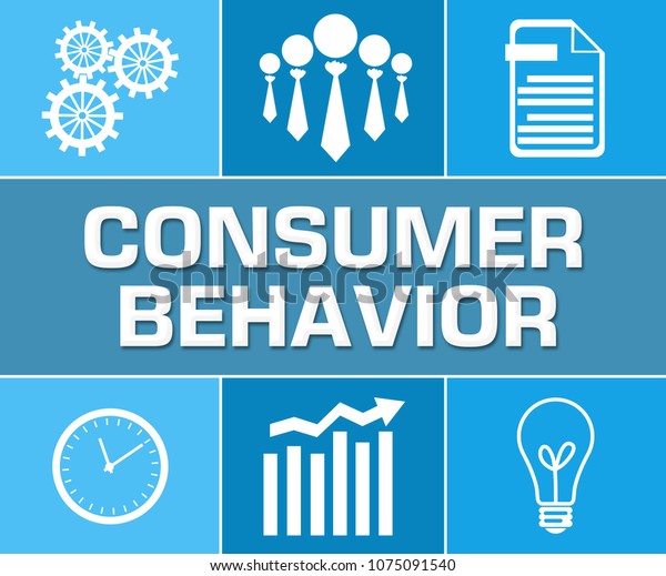 Consumer Behavior Concept Image Text Related Stock Illustration 1075091540