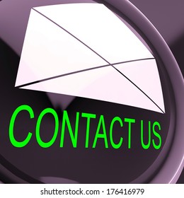 Contact Us Envelope Help Desk Or Help Line Contact Us For Answers Shows Web Support By Electronic Mail E-mail With Messages And Feedback