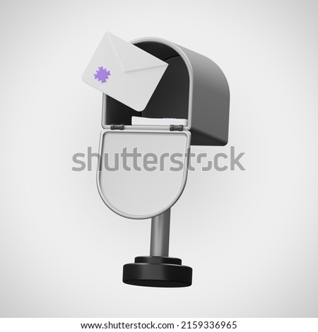 contact us icon 3d rendering on white isolated background