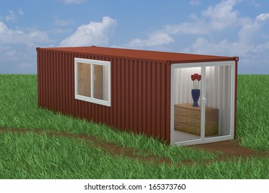 Container Converted Into Home