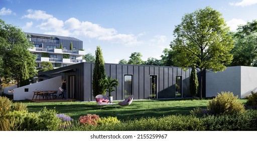 Container House Design 3d Render