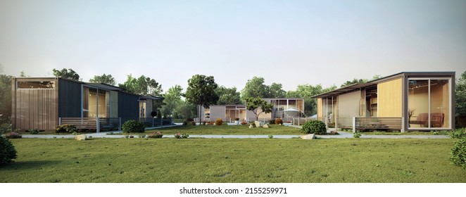 Container House Design 3d Render