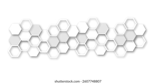 A Contemporary Abstract Background Design Featuring Seamlessly Interwoven Hexagonal and Molecular Patterns, Symbolizing Innovation, Scientific Connectivity, and the Aesthetic Precision of Modern Techn