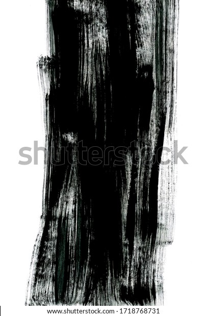 Contemporary Abstract Painting Modern Japanese Calligraphy Stock Illustration