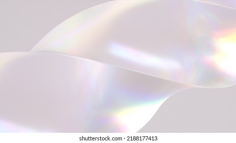 Contemporary Art. Glass Helix. Abstract Background. Clean Backdrop