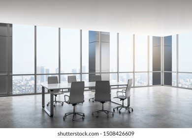 Conference Room Modern Office Windows City Stock Photo 207371383 ...