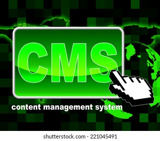 Content Management System Indicating Web Site And Application