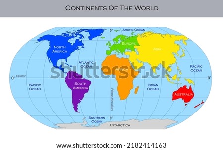 Continents Map Of The World