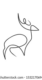 Continuous Line Drawing Animals Stock Illustration 1532170694