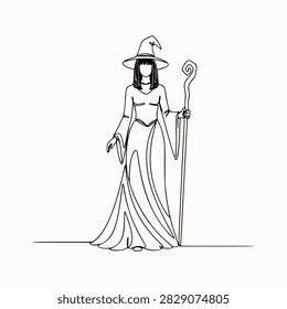 Continuous Line Drawing Elegant