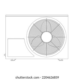 750 Air Conditioner Front View Images, Stock Photos & Vectors ...