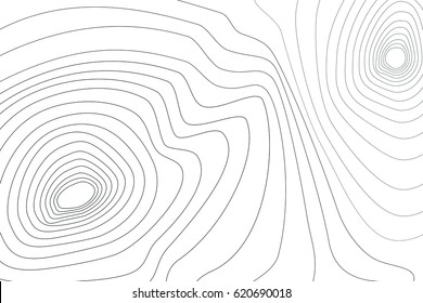 Contour Lines Light Topographic Background Black Stock Illustration ...