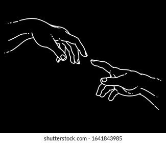 Hands Reaching Sketch High Res Stock Images Shutterstock