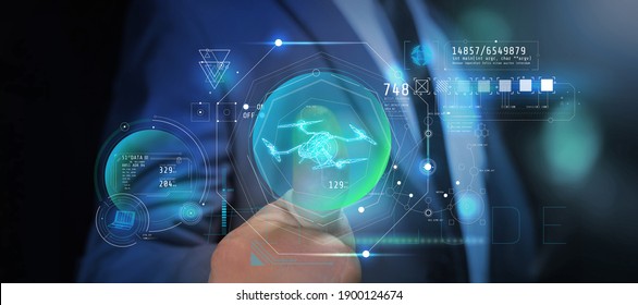 Control and configuration of the drone in augmented reality.