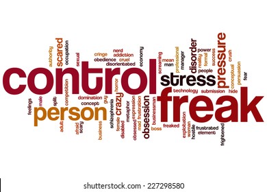 Control Freak Word Cloud Concept