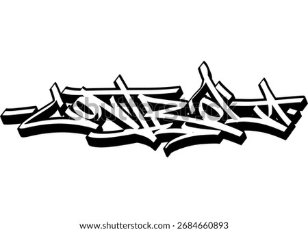 Control, hand drawn graff tagg design for your bussines