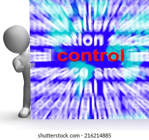 Control Word Map Sign Showing Command Power Authority