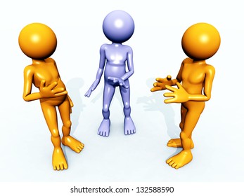 The Conversation Computer generated 3D illustration