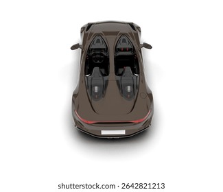 Кабриолет спортивный автомобиль изолирован на фоне. 3d-рендеринг - иллюстрация