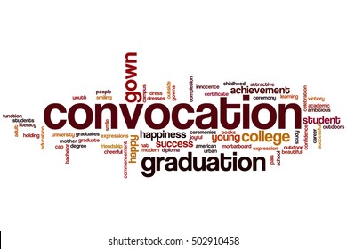 Convocation Word Cloud Concept