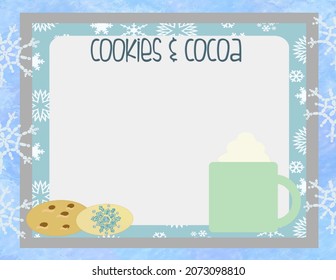 Cookie Exchange Party Invitation Background Illustration