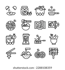 cooking icon set, Vector set of cooking icon