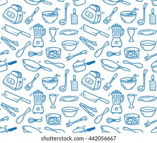 Cooking Utensil Seamless Background