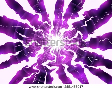 Cool background with radial lightning effect_Anime style_Purple