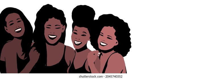 Cool black party woman illustration - Powered by Shutterstock