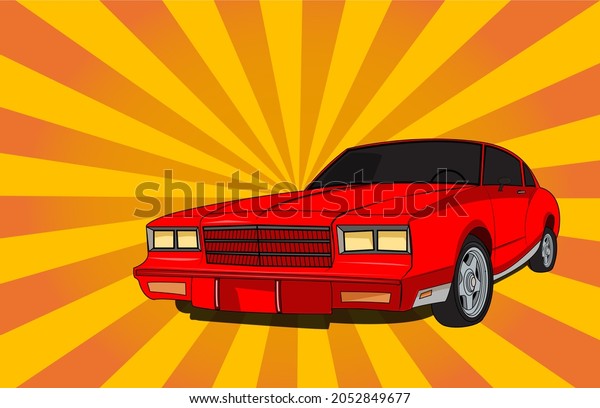 cool and classic car\
illustration