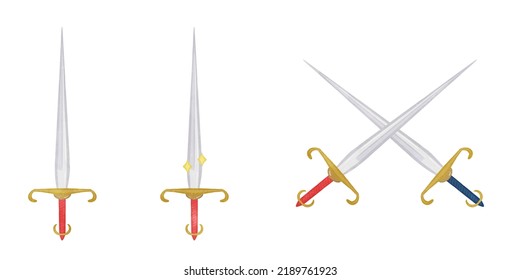 Cool And Cute Sword Illustration Set 01