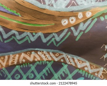 Cool Ethnic Element. Ethnic Folkloric Motifs. Ethnic Style Background. Patchwork Carpet. Kaleidoscope Turkish Weave. Rainbow Bleach Effect. Ethnicity.