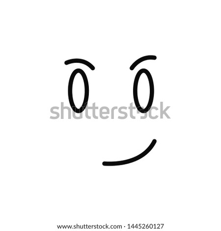 cool, face icon. Simple thin line, outline illustration of Emotion icons for UI and UX, website or mobile application
