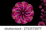 cool nice illustrator hand make unick some mesh wavy line little flower on dark screen background pc wallpaper on 4k hd landscape images