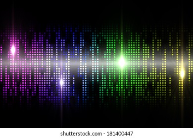 Cool pixel background on black