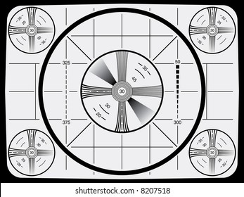 Cool Retro Television Test Pattern